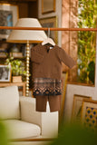 Pahlawan Smart Fit Babies Baju Melayu Teluk Belanga - Milk Chocolate