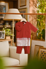 Pahlawan Smart Fit Babies Baju Melayu Teluk Belanga - Maroon