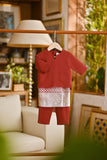 Pahlawan Smart Fit Babies Baju Melayu Teluk Belanga - Maroon