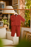 Pahlawan Smart Fit Babies Baju Melayu Teluk Belanga - Maroon