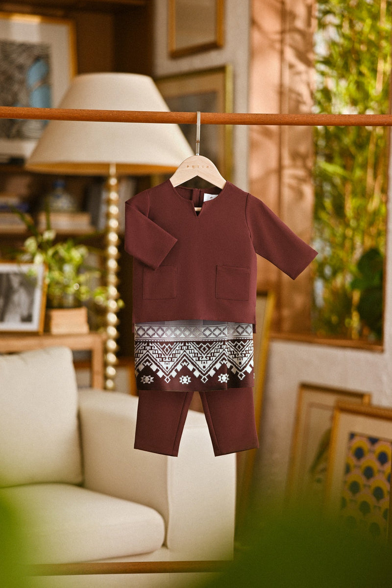 Pahlawan Smart Fit Babies Baju Melayu Teluk Belanga - Fig