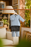 Pahlawan Smart Fit Babies Baju Melayu Teluk Belanga - Lead Blue