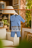 Pahlawan Smart Fit Babies Baju Melayu Teluk Belanga - Coronet Blue