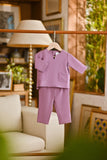 Pahlawan Smart Fit Babies Baju Melayu Teluk Belanga - Very Grape