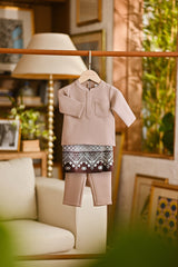 Pahlawan Bespoke Fit Babies Baju Melayu Cekak Musang - Antler