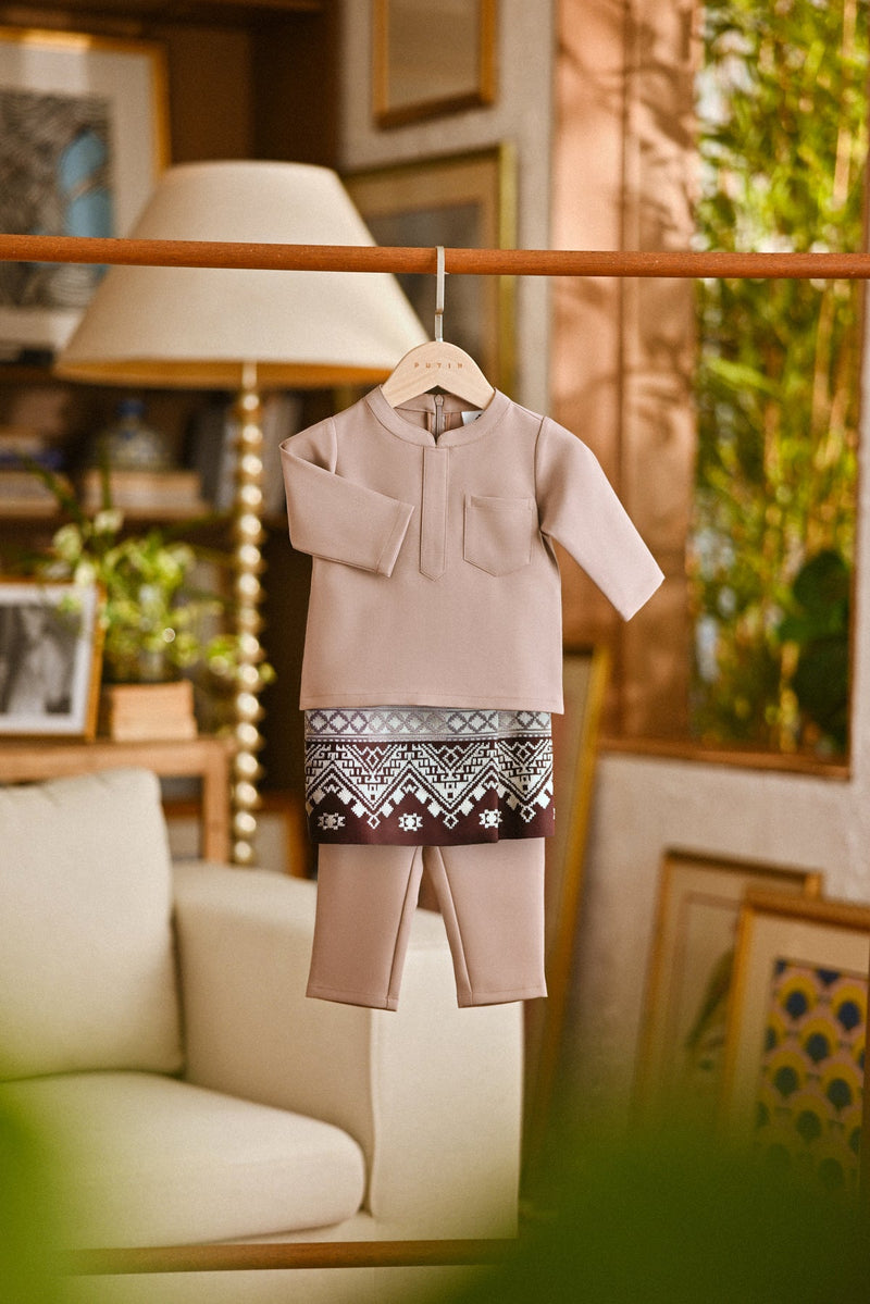 Pahlawan Bespoke Fit Babies Baju Melayu Cekak Musang - Antler