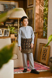 Pahlawan Bespoke Fit Kids Baju Melayu Cekak Musang - Gray