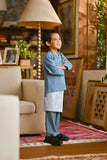 Pahlawan Smart Fit Kids Baju Melayu Teluk Belanga - Artic Blue