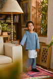Pahlawan Smart Fit Kids Baju Melayu Teluk Belanga - Artic Blue