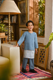 Pahlawan Smart Fit Kids Baju Melayu Teluk Belanga - Artic Blue