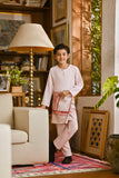 Pahlawan Smart Fit Kids Baju Melayu Teluk Belanga - Baby Pink
