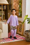 Pahlawan Smart Fit Kids Baju Melayu Teluk Belanga - Pastel Lilac