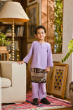 Pahlawan Smart Fit Kids Baju Melayu Teluk Belanga - Pastel Lilac
