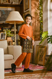 Pahlawan Smart Fit Kids Baju Melayu Teluk Belanga - Burnt Orange
