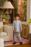 Pahlawan Smart Fit Kids Baju Melayu Teluk Belanga - Gray