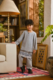 Pahlawan Smart Fit Kids Baju Melayu Teluk Belanga - Gray
