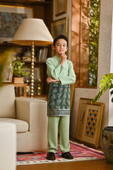 Pahlawan Bespoke Fit Kids Baju Melayu Cekak Musang - Baby Mint