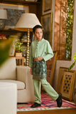 Pahlawan Bespoke Fit Kids Baju Melayu Cekak Musang - Baby Mint