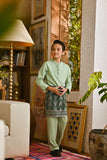 Pahlawan Bespoke Fit Kids Baju Melayu Cekak Musang - Baby Mint