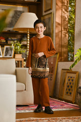 Pahlawan Smart Fit Kids Baju Melayu Teluk Belanga - Tortoise Shell