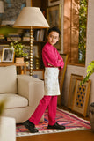 Pahlawan Bespoke Fit Kids Baju Melayu Cekak Musang - Fuchsia