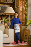Pahlawan Bespoke Fit Kids Baju Melayu Cekak Musang - Royal Blue
