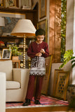 Pahlawan Smart Fit Kids Baju Melayu Teluk Belanga - Dark Burgundy