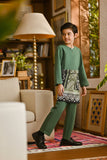 Pahlawan Smart Fit Kids Baju Melayu Teluk Belanga - Hunter Green