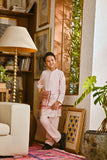Pahlawan Bespoke Fit Kids Baju Melayu Cekak Musang - Baby Pink