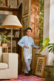 Pahlawan Bespoke Fit Kids Baju Melayu Cekak Musang - Ice Blue