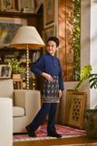 Pahlawan Bespoke Fit Kids Baju Melayu Cekak Musang - Navy