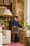 Pahlawan Bespoke Fit Kids Baju Melayu Cekak Musang - Navy