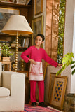 Pahlawan Smart Fit Kids Baju Melayu Teluk Belanga - Fuchsia