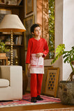 Pahlawan Smart Fit Kids Baju Melayu Teluk Belanga - China Red