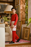 Pahlawan Smart Fit Kids Baju Melayu Teluk Belanga - China Red