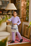 Pahlawan Smart Fit Kids Baju Melayu Teluk Belanga - Pastel Lilac