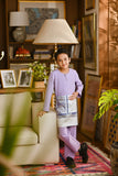 Pahlawan Smart Fit Kids Baju Melayu Teluk Belanga - Pastel Lilac