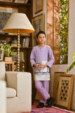 Pahlawan Smart Fit Kids Baju Melayu Teluk Belanga - Pastel Lilac
