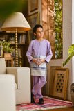 Pahlawan Smart Fit Kids Baju Melayu Teluk Belanga - Pastel Lilac