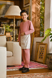 Pahlawan Smart Fit Kids Baju Melayu Teluk Belanga - Dusty Rose