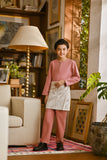 Pahlawan Smart Fit Kids Baju Melayu Teluk Belanga - Dusty Rose