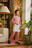 Pahlawan Smart Fit Kids Baju Melayu Teluk Belanga - Dusty Rose