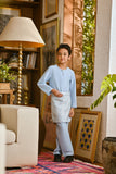 Pahlawan Smart Fit Kids Baju Melayu Teluk Belanga - Ice Blue