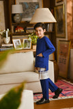 Pahlawan Smart Fit Kids Baju Melayu Teluk Belanga - Royal Blue