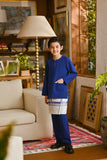 Pahlawan Smart Fit Kids Baju Melayu Teluk Belanga - Royal Blue