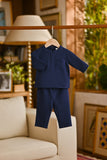 Pahlawan Bespoke Fit Babies Baju Melayu Cekak Musang - Navy