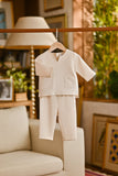 Pahlawan Smart Fit Babies Baju Melayu Teluk Belanga - Light Cream