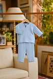 Pahlawan Smart Fit Babies Baju Melayu Teluk Belanga - Ice Blue