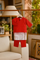 Pahlawan Smart Fit Babies Baju Melayu Teluk Belanga - China Red