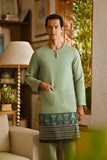 Pahlawan Smart Fit Baju Melayu Teluk Belanga - Pistachio